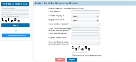 Register for Online Marksheet Verification .